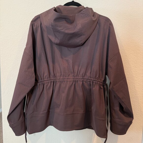 NWT Lululemon Water-Repellent Hooded Anorak-Espresso Size M - Picture 5 of 7